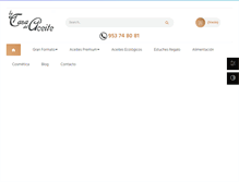 Tablet Screenshot of casadelaceite.com